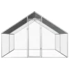 Maison Exclusive - Poulailler d'extérieur 2,75 x 4 x 1,92 m Acier galvanisé