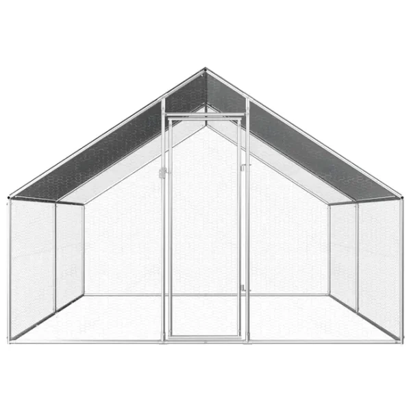 Maison Exclusive - Poulailler d'extérieur 2,75 x 4 x 1,92 m Acier galvanisé