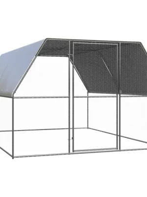 Maison Exclusive - Poulailler d'extérieur 3x4x2 m Acier galvanisé