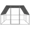 media13 Maison Exclusive - Poulailler d'extérieur 3x4x2 m Acier galvanisé