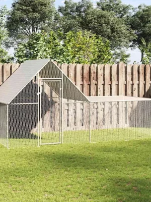 Maison Exclusive - Poulailler 4 x 2 x 2 m Acier galvanisé