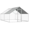Maison Exclusive - Poulailler d'extérieur 2,75 x 4 x 1,92 m Acier galvanisé
