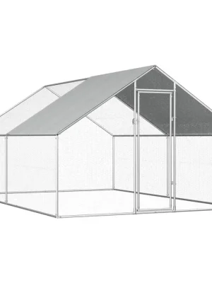 Maison Exclusive - Poulailler d'extérieur 2,75 x 4 x 1,92 m Acier galvanisé